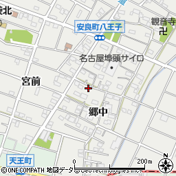 愛知県江南市安良町郷中95周辺の地図