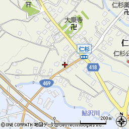静岡県御殿場市仁杉23周辺の地図