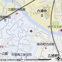 ディアコート六浦周辺の地図