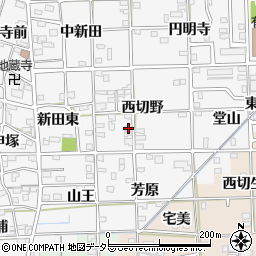 愛知県一宮市時之島西切野55周辺の地図