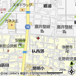 愛知県一宮市開明杁西郭83-5周辺の地図