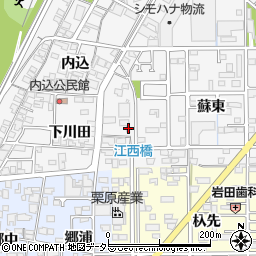 愛知県一宮市奥町八西風田19周辺の地図