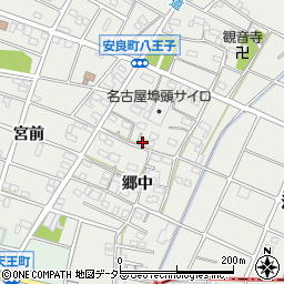 愛知県江南市安良町郷中59周辺の地図