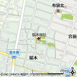 稲木神社周辺の地図