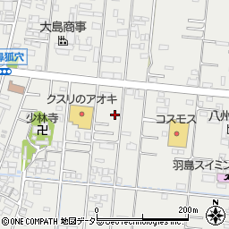 岐阜県羽島市竹鼻町狐穴1296-1周辺の地図