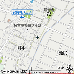 愛知県江南市安良町郷中68周辺の地図