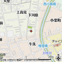 愛知県一宮市今伊勢町馬寄下河原24周辺の地図