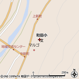 飯田市立和田小学校周辺の地図