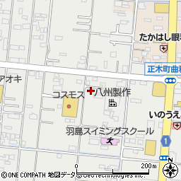 岐阜県羽島市竹鼻町狐穴1221-2周辺の地図
