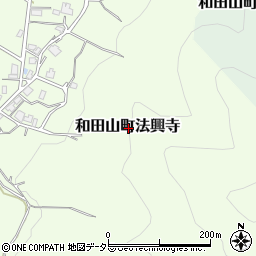 兵庫県朝来市和田山町法興寺周辺の地図