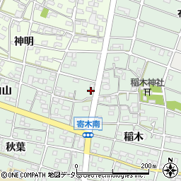愛知県江南市寄木町白山121-2周辺の地図