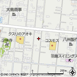 岐阜県羽島市竹鼻町狐穴1288周辺の地図