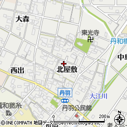 愛知県一宮市丹羽北屋敷1501周辺の地図