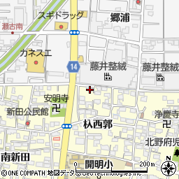愛知県一宮市開明杁西郭82周辺の地図