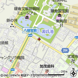 鎌倉彫博古堂周辺の地図