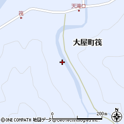 兵庫県養父市大屋町筏1220周辺の地図