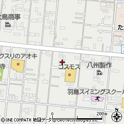 岐阜県羽島市竹鼻町狐穴1259-1周辺の地図