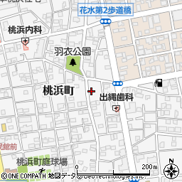 神奈川県平塚市桃浜町17-30周辺の地図