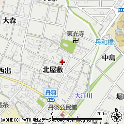 愛知県一宮市丹羽北屋敷1455周辺の地図