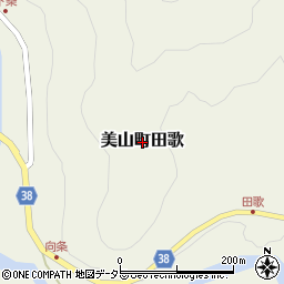 京都府南丹市美山町田歌周辺の地図