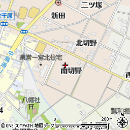 愛知県一宮市佐千原南切野周辺の地図