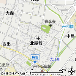 愛知県一宮市丹羽北屋敷1457周辺の地図