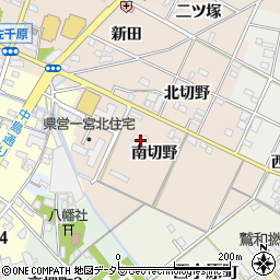 愛知県一宮市佐千原（南切野）周辺の地図