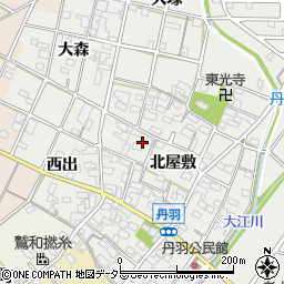 愛知県一宮市丹羽北屋敷1500周辺の地図