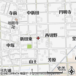 愛知県一宮市時之島西切野44周辺の地図