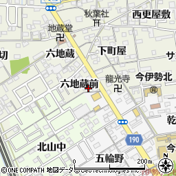 愛知県一宮市今伊勢町馬寄六地蔵前7周辺の地図