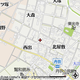 愛知県一宮市丹羽北屋敷1492周辺の地図