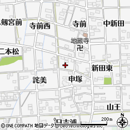 愛知県一宮市時之島申塚4周辺の地図