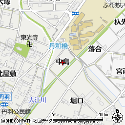 愛知県一宮市丹羽（中島）周辺の地図