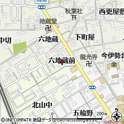 愛知県一宮市今伊勢町馬寄六地蔵前周辺の地図