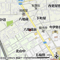 愛知県一宮市今伊勢町馬寄（六地蔵前）周辺の地図
