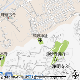 熊野神社周辺の地図