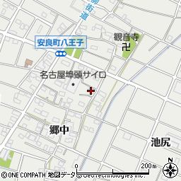 愛知県江南市安良町郷中31周辺の地図