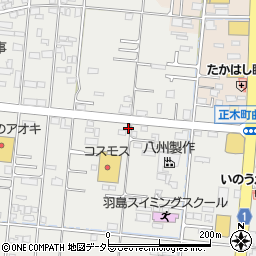 岐阜県羽島市竹鼻町狐穴1252-1周辺の地図