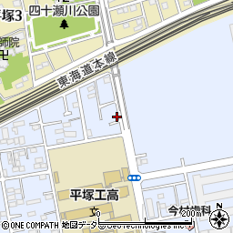 神奈川県平塚市黒部丘10-10周辺の地図
