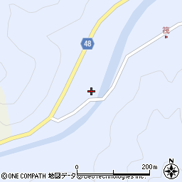 兵庫県養父市大屋町筏26周辺の地図