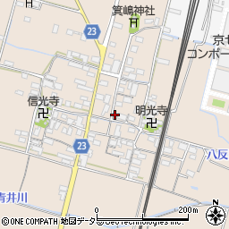 滋賀県高島市安曇川町三尾里590周辺の地図