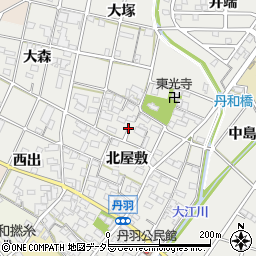 愛知県一宮市丹羽北屋敷1458周辺の地図