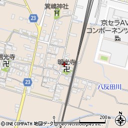 滋賀県高島市安曇川町三尾里677周辺の地図
