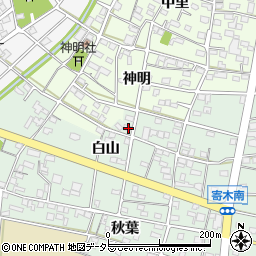 愛知県江南市寄木町白山45周辺の地図