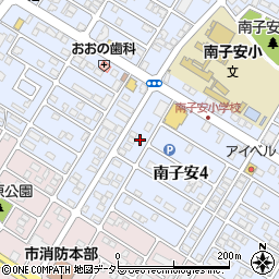 ドラッグＷＡＫＵＷＡＫＵ南子安店周辺の地図