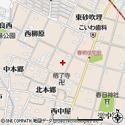 愛知県一宮市春明東柳原15周辺の地図