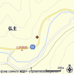 京都府船井郡京丹波町仏主岩ケ尾7周辺の地図