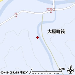 兵庫県養父市大屋町筏1217周辺の地図