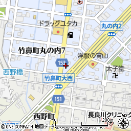 吉野家岐阜羽島店周辺の地図