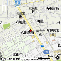 愛知県一宮市今伊勢町馬寄六地蔵前37周辺の地図